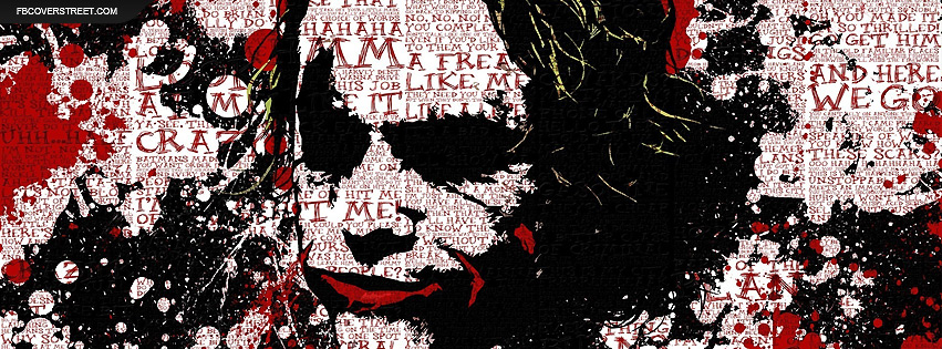 The Joker Paint Splatter and Words Wallpaper