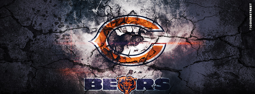 Chicago Bears Grunged Logo Cover Cover  Wallpaper