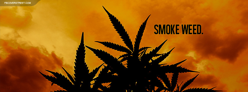 Smoke Weed Plant Silhouette Wallpaper