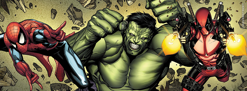 The Hulk Spiderman and Deadpool  Picture