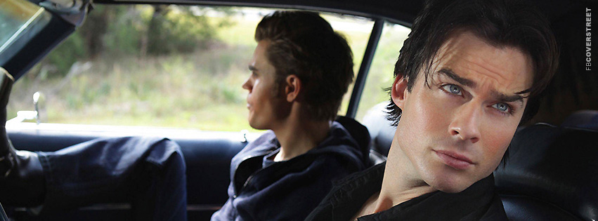 Damon and Stefan Vampire Diaries Cover  Wallpaper