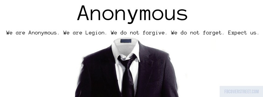 Anonymous 3 Black and White Wallpaper