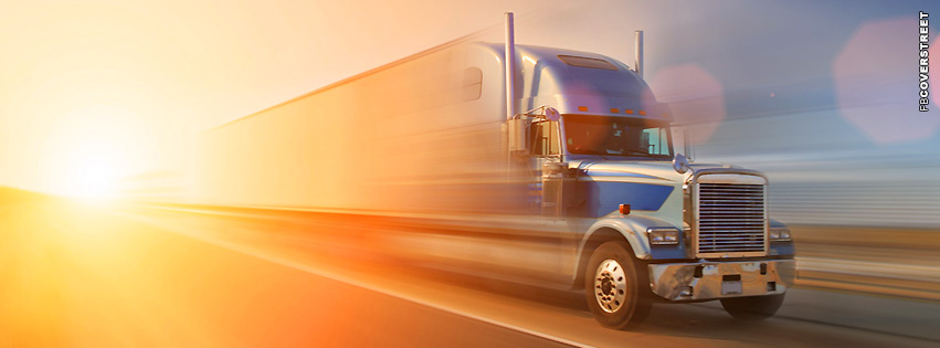 Light Motion Semi Truck  Wallpaper