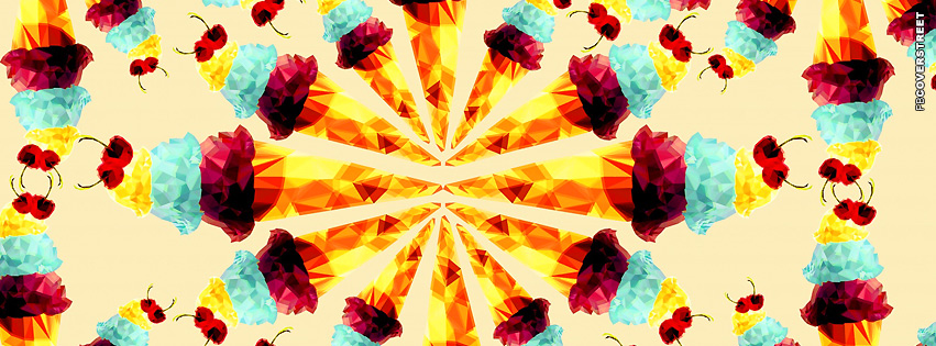 Ice Cream Polygon  Wallpaper