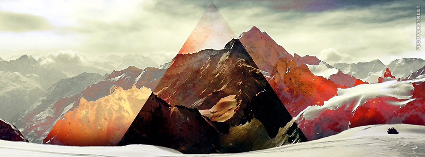 Triangle Winter Scenery Painting  Wallpaper