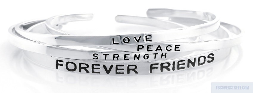 Love Peace Strength Forever Friends Black and White Wallpaper