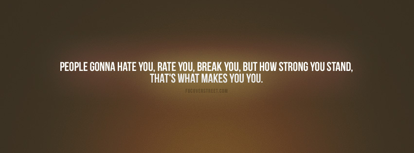 People Hate Rate and Break You Quote Wallpaper