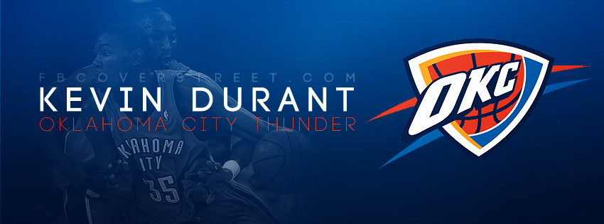 Kevin Durant Oklahoma City Thunder Logo Wallpaper