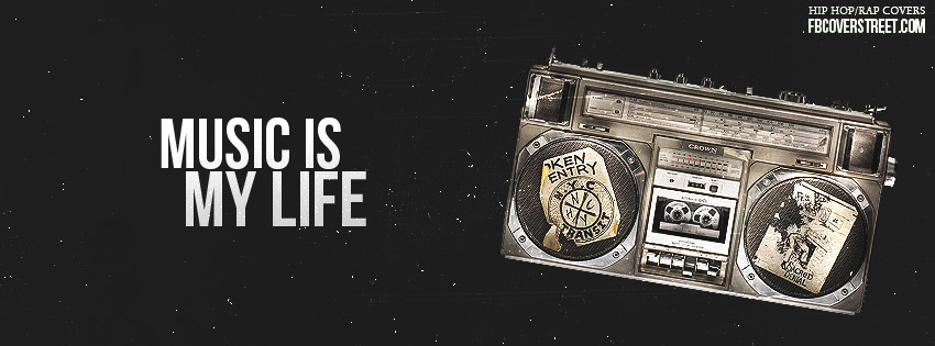 Music Is My Life BoomBox Wallpaper