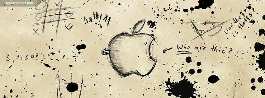 Apple Scribbles Logo Wallpaper
