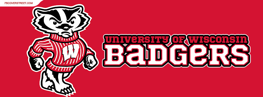 University of Wisconsin Badgers Logo Plain Wallpaper