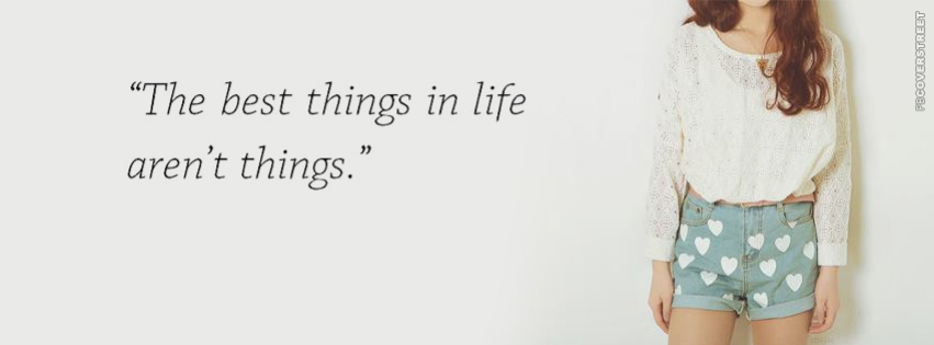 The Best Things In Life Quote Cover  Wallpaper