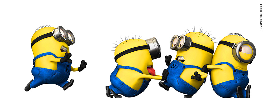 Despicable Me Running and Pushing Minions  Wallpaper