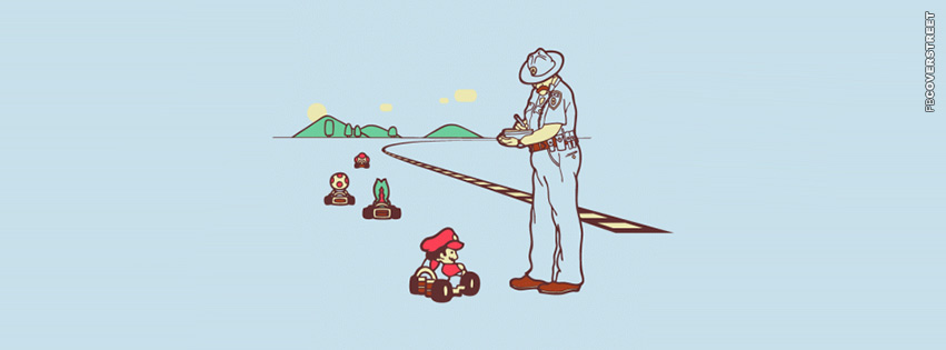 Mario Kart Pulled Over  Wallpaper
