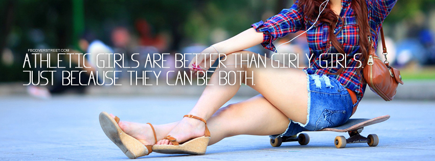 Athletic Girly Girls Quote Wallpaper