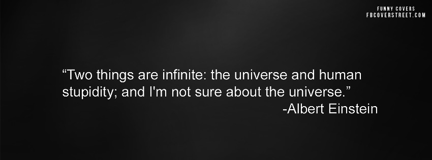 Infinite Stupidity Albert Einstein Wallpaper
