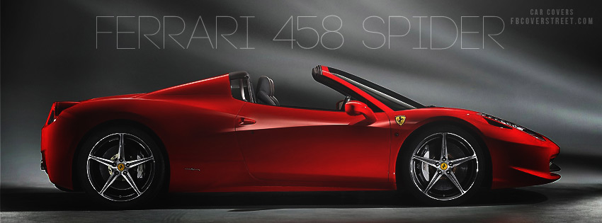 Ferrari 458 Spider Facebook Cover
