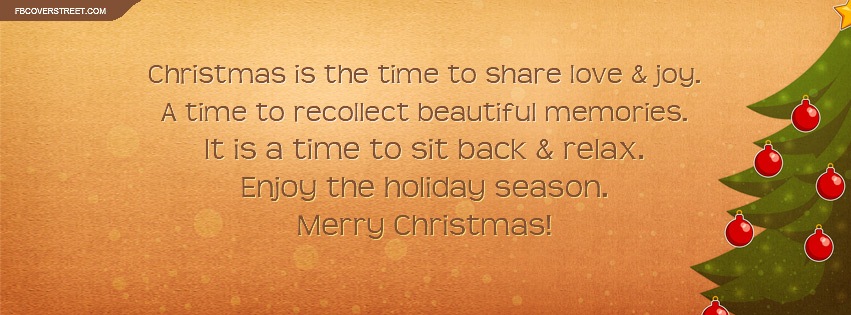 Christmas Is The Time To Share Love and Joy Quote Wallpaper