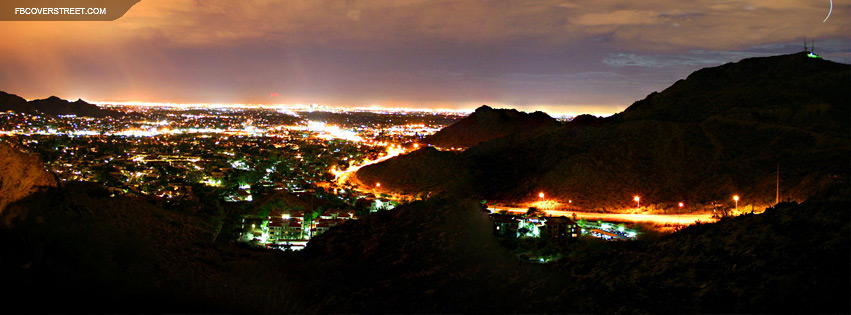 Phoenix Arizona Aerial Night View  Picture
