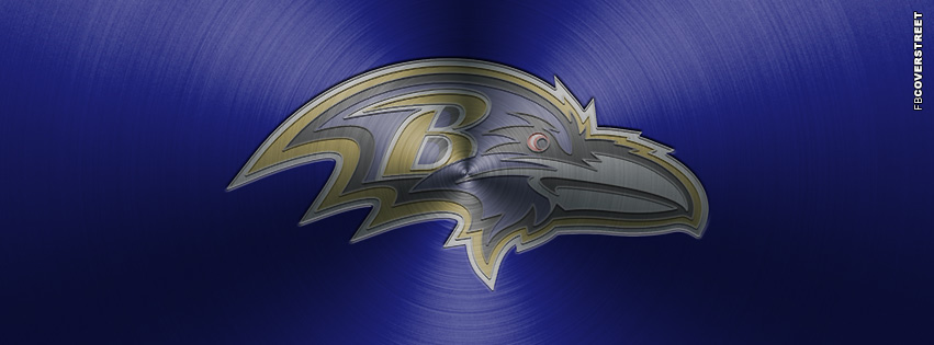 Baltimore Ravens Aluminum Logo Facebook Cover  Wallpaper