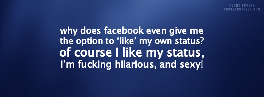 Facebook Like My Own Status Facebook Cover