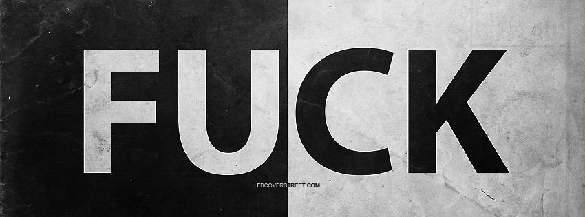 Grungy Profane Word Facebook Cover