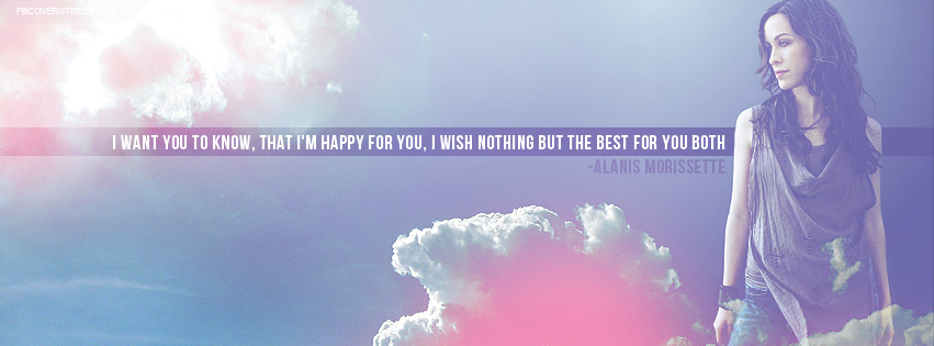 Alanis Morissette You Oughtta Know Quote Facebook Cover
