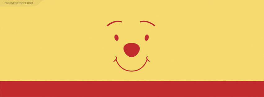 Winnie The Pooh Face Facebook Cover