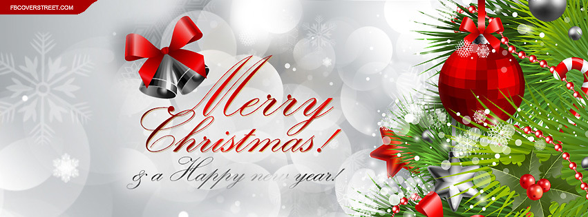 Merry Christmas and A Happy New Year Facebook Cover