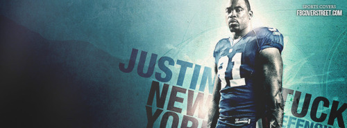Justin Tuck New York Giants 1 Facebook Cover