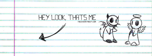 Look Thats Me Notebook Facebook Cover