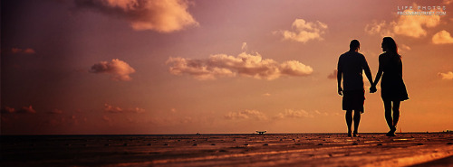 Couple Holding Hands On A Dock Facebook Cover
