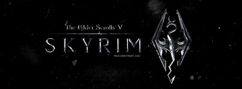 Skyrim Logo Facebook Cover