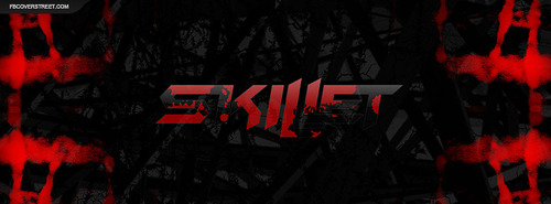 Skillet Red and Black Logo Facebook Cover