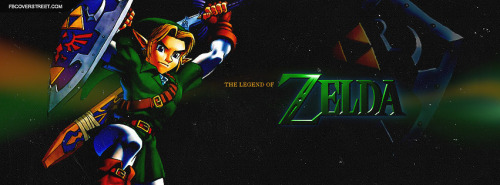 The Legend of Zelda Link Attacking Facebook Cover