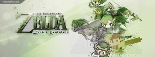 The Legend of Zelda Links Evolution Facebook Cover