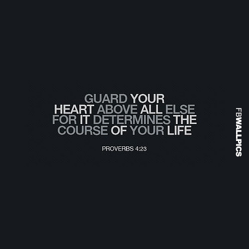 Guard Your Heart Proverbs Quote Facebook picture