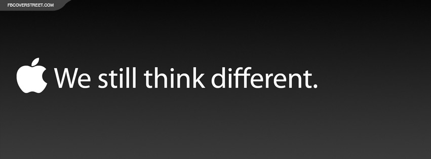 Apple We Still Think Different Quote Facebook cover