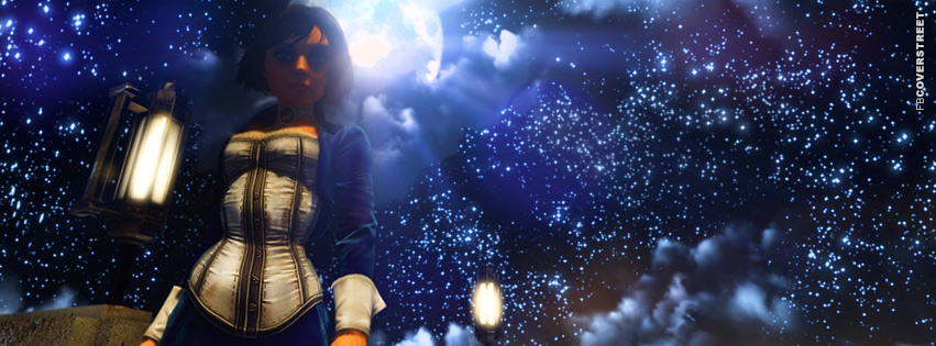 Bioshock Infinite Elizabeth and The Starry Sky  Facebook Cover