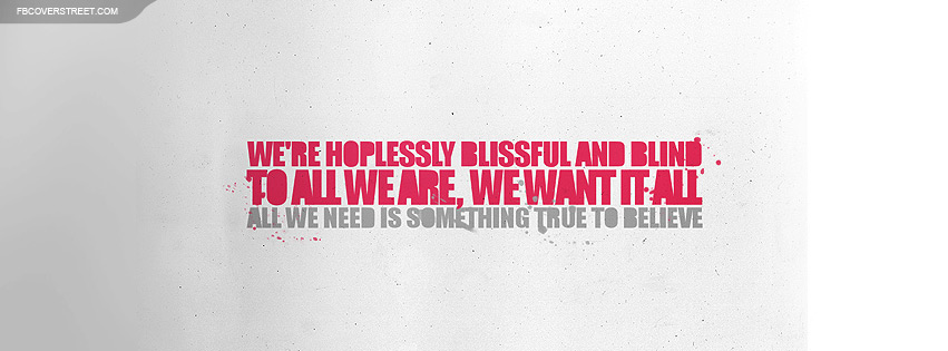 Sum 41 Were All To Blame Quote Facebook cover