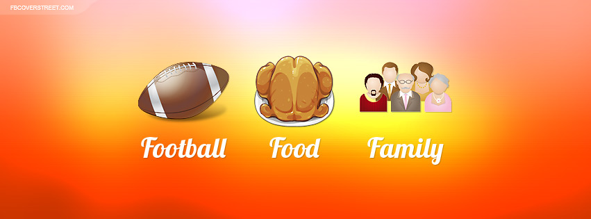 Football Food Family Facebook cover