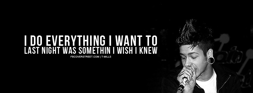 T Mills Stupid Boy Quote Facebook Cover