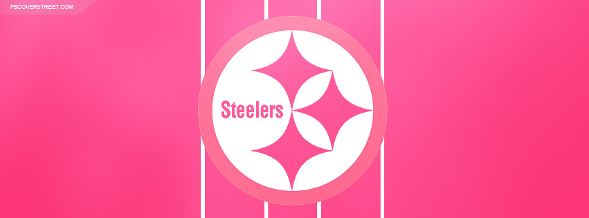 Pittsburgh Steelers Pink Logo Facebook Cover