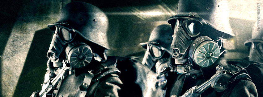 SS Gas Masked Soldiers Facebook cover