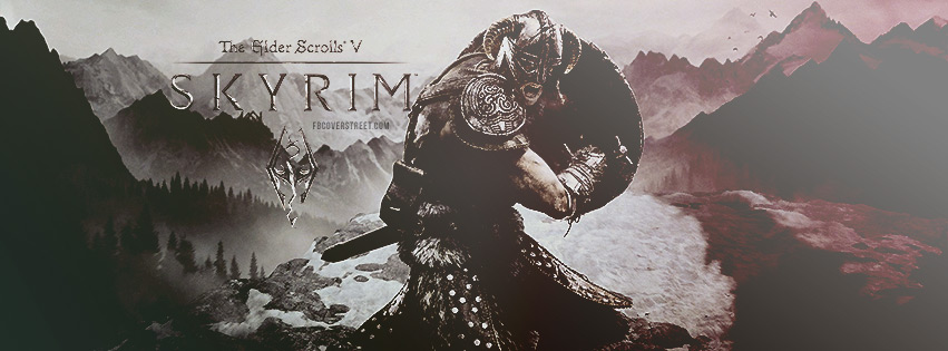The Elder Scrolls V - Skyrim 3 Facebook cover