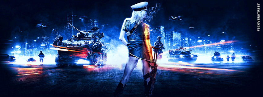 Battlefield 3 Girl  Facebook Cover