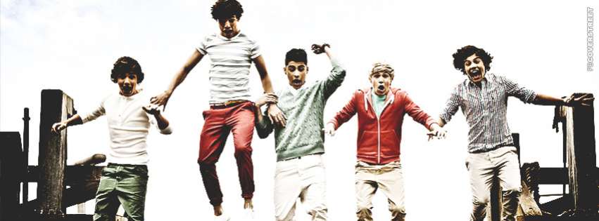 One Direction Jumping Band  Facebook cover