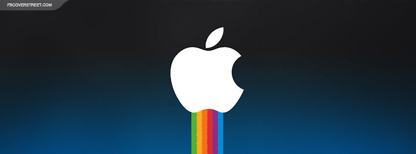 Apple OS Rainbow Logo Facebook cover