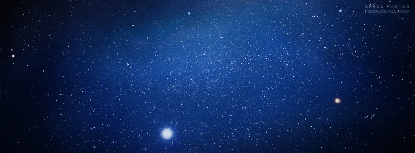 Congestion of Blue Stars Facebook Cover
