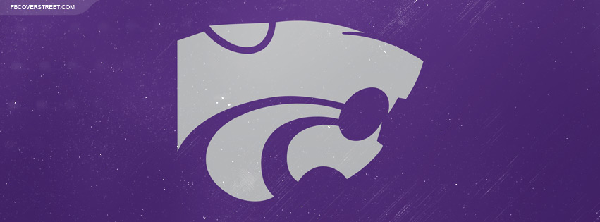 Kansas State Wildcats Logo Grungy Facebook cover
